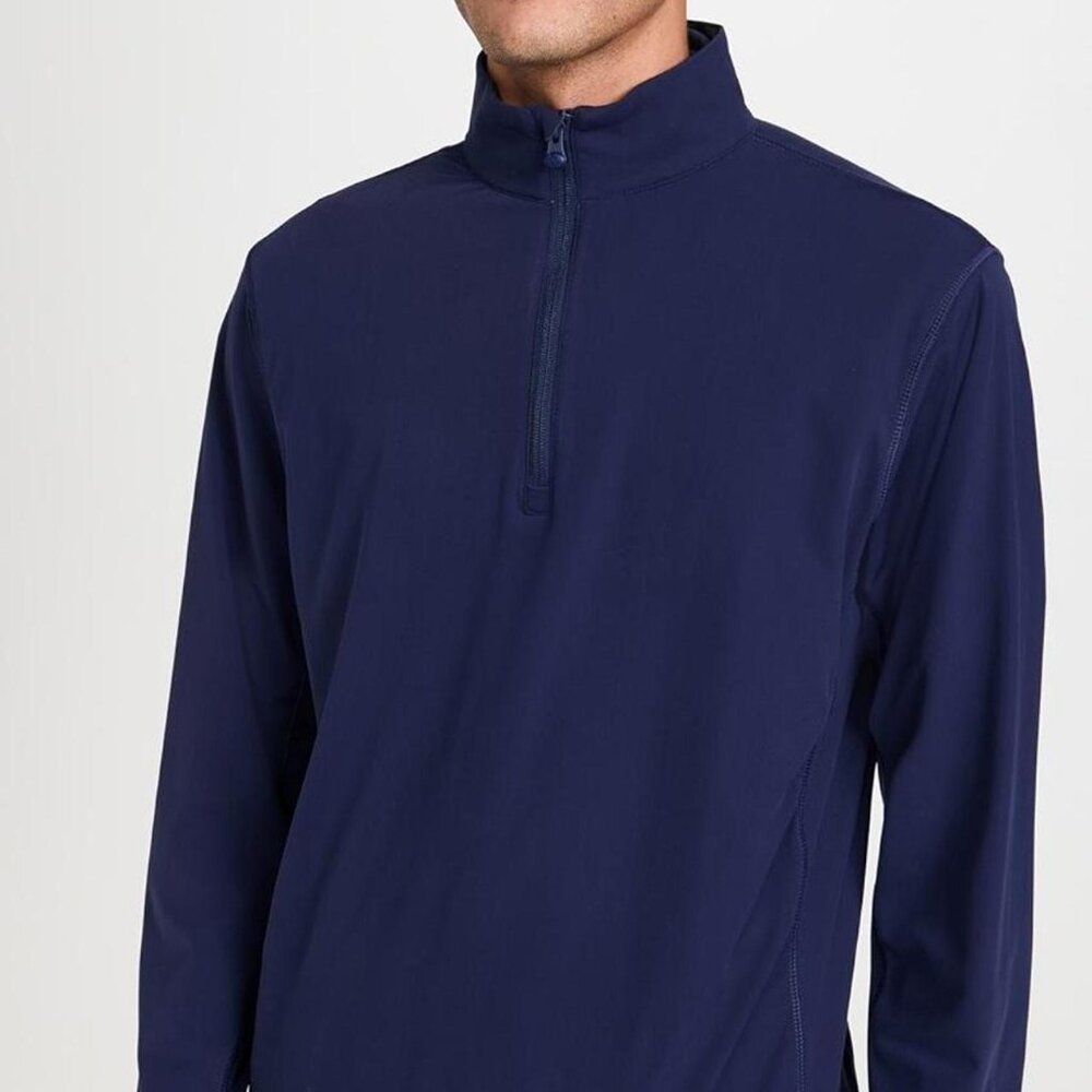 Greyson Tate Performance Quarter Zip Maltese Blue Size Medium